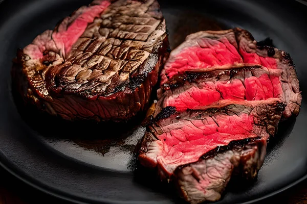 Los Filetes Son Tipo Corte Carne Que Normalmente Corta Perpendicular —  Fotos de Stock
