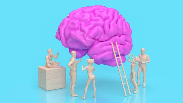 Brain Creative Process Involves Several Interconnected Regions Networks Work Together — Stock Photo, Image