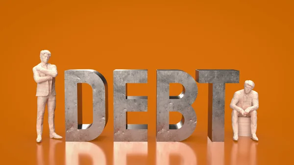 Долг Накапливается Основном Счет Государственных Заимствований Финансирования Бюджетного Дефицита Правительство — стоковое фото
