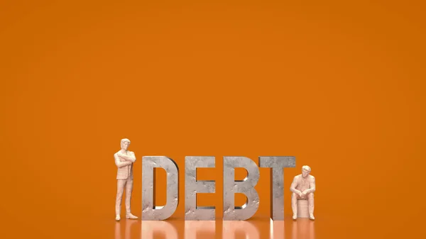 Adósság Elsősorban Kormányzati Kölcsönök Révén Halmozódik Fel Költségvetési Hiány Finanszírozására — Stock Fotó