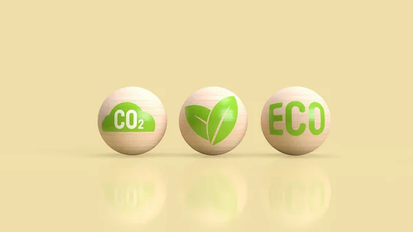 Termen Eko Förkortad Form Ekologiskt Eller Ekosystem Som Avser Studier — Stockfoto