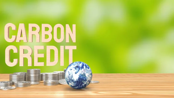 Koolstofkredieten Ook Bekend Als Koolstofcompensaties Zijn Een Financieel Instrument Dat — Stockfoto