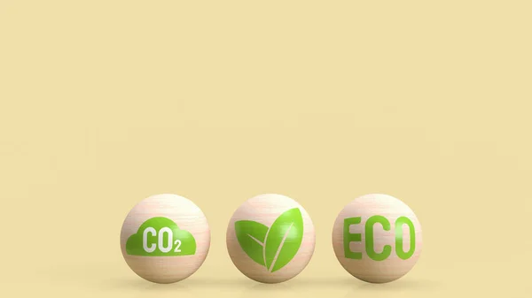 Termo Eco Uma Forma Abreviada Ecológico Ecossistema Que Relaciona Com — Fotografia de Stock