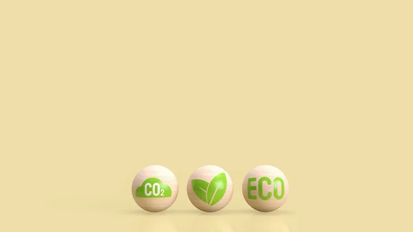 Term Eco Shorthand Form Ecological Ecosystem Which Relates Study Consideration — Stock Photo, Image