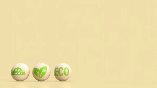 Term Eco Een Verkorte Vorm Van Ecologisch Ecosysteem Die Betrekking — Stockfoto