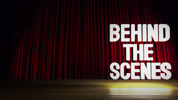 "За кулисами "относится к деятельности, процессам или событиям, которые происходят вне поля зрения публики или вдали от главной сцены или прожектора. Это дает представление о внутренней работе, 