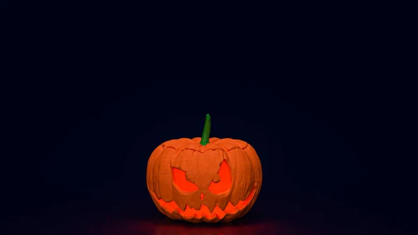 Una Jack Lanterna Una Zucca Intagliata Che Tipicamente Associata Halloween — Foto Stock