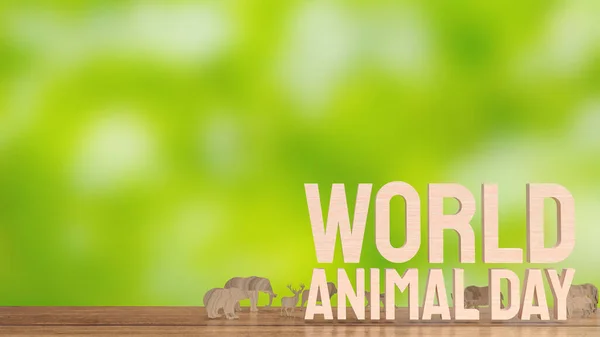 Journée Mondiale Animal Est Événement Mondial Annuel Dédié Sensibilisation Bien — Photo