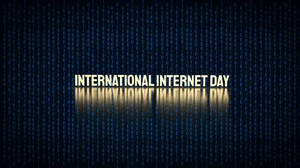国際インターネットデーは 現代社会におけるインターネットの進歩と意義に捧げられたお祝いです 毎年10月29日に観測されています — ストック写真