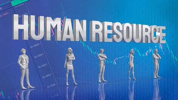 Human Resources Refers Department Organization Responsible Managing People Who Work — Stock Photo, Image