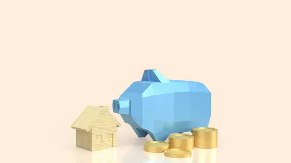 Poupança Casa Uma Estratégia Financeira Que Envolve Economias Consistentes Propositadas — Fotografia de Stock