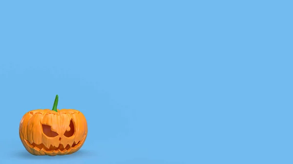 Uma Lanterna Jack Uma Abóbora Esculpida Que Tipicamente Associada Halloween — Fotografia de Stock