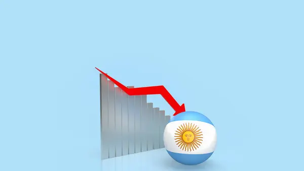 아르헨티나의 비즈니스 환경은 경제적 정치적 사회적 요인에 영향을받는 기회와 도전의 — 스톡 사진