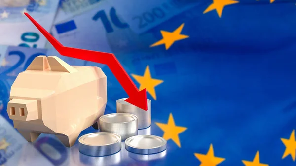 Euro Business Potrebbe Riferirsi Alle Attività Commerciali Condotte All Interno — Foto Stock