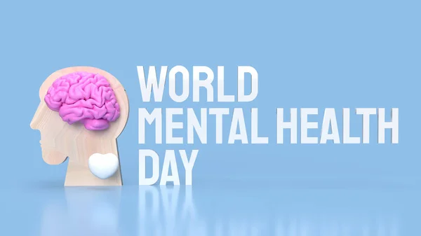 Journée Mondiale Santé Mentale Est Célébrée Chaque Année Octobre Afin — Photo