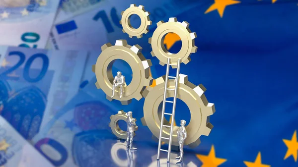 Euro Business Typically Refers Economic Activities Commerce Business Environment Eurozone — Stock Photo, Image