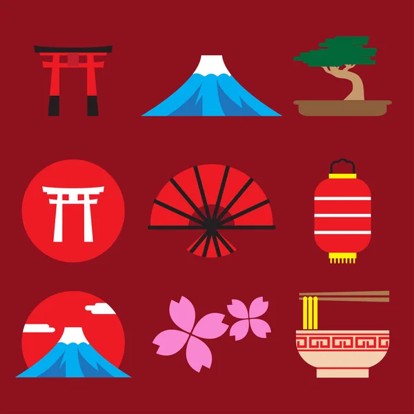 stock vector Japanese elements refer to various cultural, traditional, and artistic aspects of Japan that are distinctive and representative of the country's rich heritage and history. 