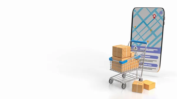 Shopping App Egy Mobil Alkalmazás Célja Hogy Megkönnyítse Online Vásárlási — Stock Fotó