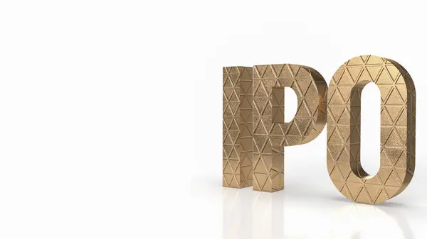 Початкова Публічна Пропозиція Ipo Значна Фінансова Подія Якій Приватна Компанія — стокове фото