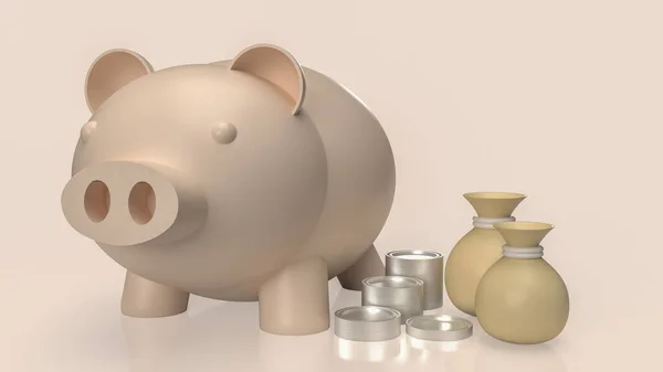 A piggy bank, often affectionately referred to as a \