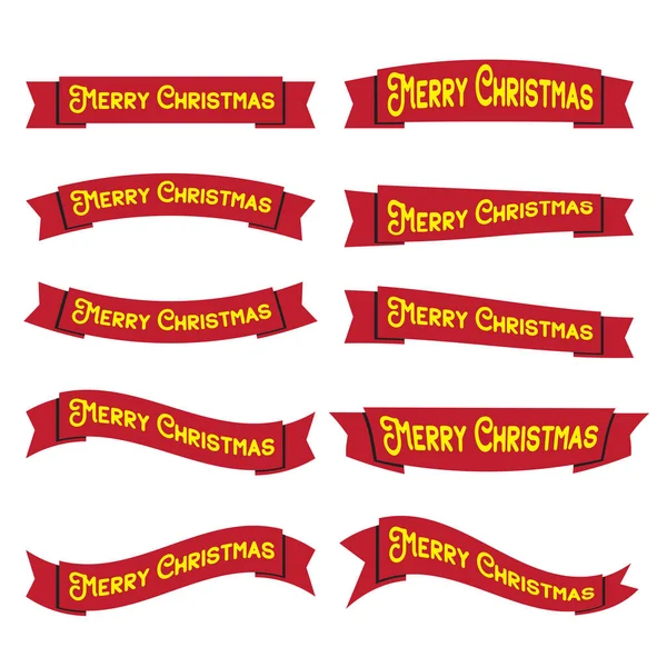 Merry Christmas Traditional Widely Recognized Greeting Used Christmas Holiday Season — Stock Vector