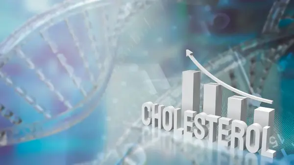 Colesterol Uma Substância Gordurosa Que Essencial Para Construção Células Produção — Fotografia de Stock