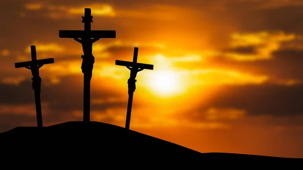 Die Kreuzigung Jesu Ist Ein Bedeutendes Ereignis Der Christlichen Theologie — Stockfoto