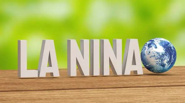 stock image La Nina is a climate phenomenon that represents the cold phase of the El Nino Southern Oscillation  ENSO  cycle. 