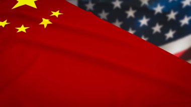 The America and china flag for trade war occurs when countries impose tariffs or other trade barriers on each other in response to a series of protectionist actions. clipart
