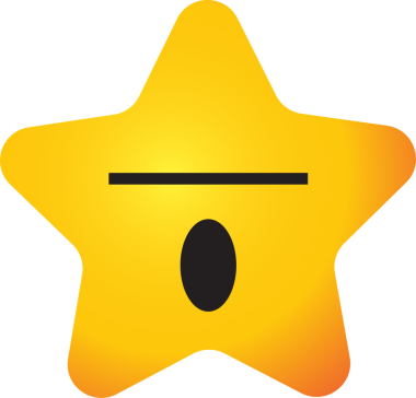 Dekor konsepti için Yıldız duygu simgeleri