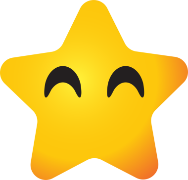 Dekor konsepti için Yıldız duygu simgeleri