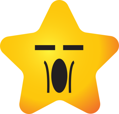 Dekor konsepti için Yıldız duygu simgeleri