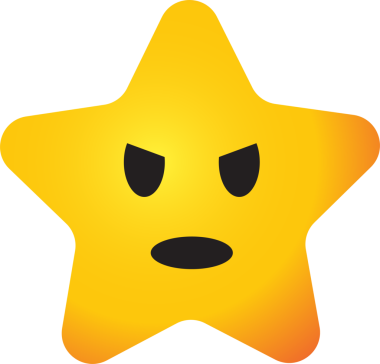 Dekor konsepti için Yıldız duygu simgeleri