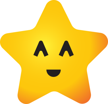 Dekor konsepti için Yıldız duygu simgeleri