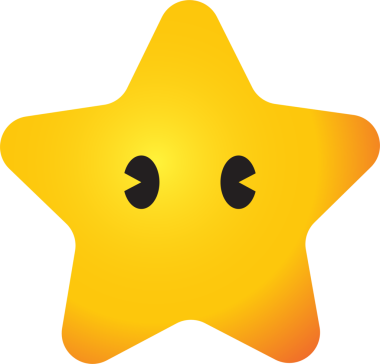 Dekor konsepti için Yıldız duygu simgeleri