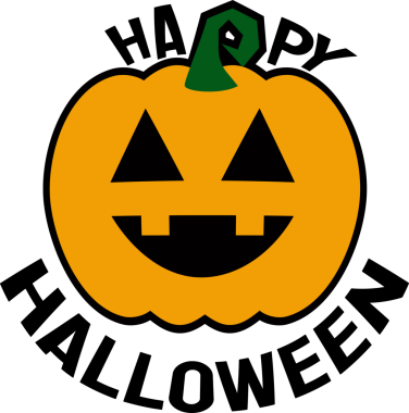 Damga veya çıkartma konsepti için Cadılar Bayramı simgesi