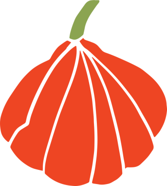 Sonbahar kutlaması ya da tatil konsepti için balkabağı ve yaprak.