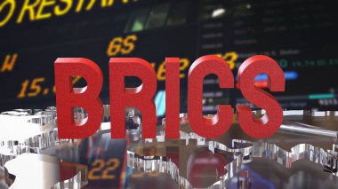 Kırmızı Briçler ve İş Konsepti için Dünya Haritası 3D Hazırlama.