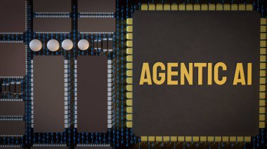 Teknolojinin güncel ai 'si ya da onun konsepti 3D oluşturma.