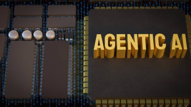 Teknolojinin güncel ai 'si ya da onun konsepti 3D oluşturma.