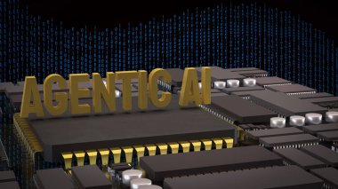 Teknolojinin güncel ai 'si ya da onun konsepti 3D oluşturma.