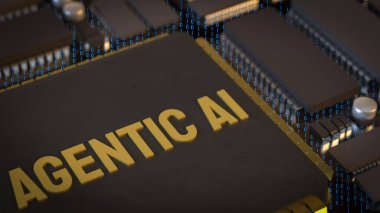 Teknolojinin güncel ai 'si ya da onun konsepti 3D oluşturma.