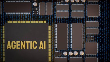 Teknolojinin güncel ai 'si ya da onun konsepti 3D oluşturma.