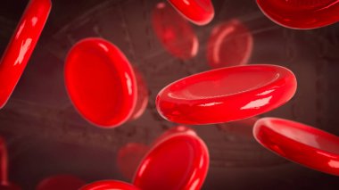 Hücre Kanı Tıbbi veya Bilimsel Konsept 3D Hazırlama.