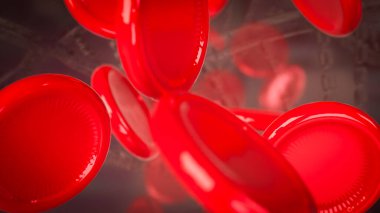 Hücre Kanı Tıbbi veya Bilimsel Konsept 3D Hazırlama.