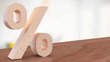 Vergi veya İş Konsepti 3d Hazırlama Yüzdesi.