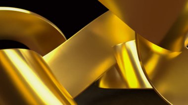 Soyut Arkaplan 3d Hazırlama için Altın Soyut resim.