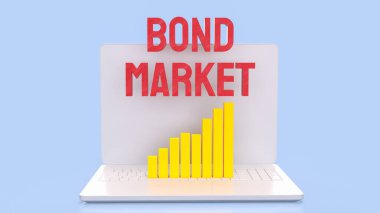 İş Konsepti için tahvil pazarı 3d Hazırlama