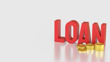 İş Konsepti 3d Hazırlama için Kırmızı Kredi Metni ve Bozuklukları.