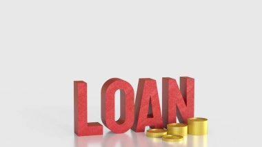 İş Konsepti 3d Hazırlama için Kırmızı Kredi Metni ve Bozuklukları.